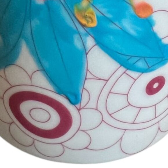 ALEX Ceramic Multicolored Floral Coffee Cup Vibrant Colors 4" tall x 3" diameter - Picture 12 of 14